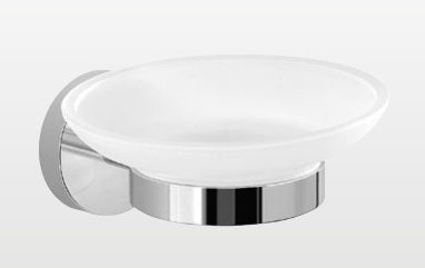 Origins Living Eros Glass Soap Dish in Chrome