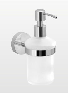 Origins Living Eros Glass Soap Dispenser in Chrome