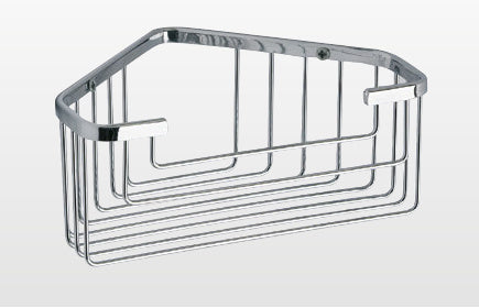 Origins Living Gedy Deep Corner Basket in Chrome