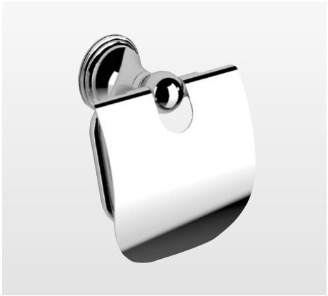Origins Living Genoa Toilet Roll Holder with Flap in Chrome