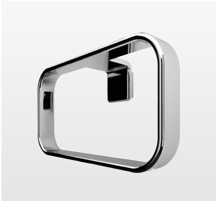 Origins Living Il Giglio Towel Ring in Chrome