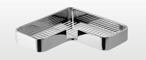 Origins Living Il Giglio Twin Corner Shower Basket in Chrome