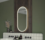Origins Living Lomax Light Capsule LED Mirror in a bathroom setting