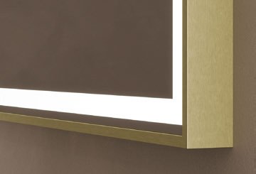 Origins Living Lomax Light Overmantel Arch LED Mirror in Brushed Brass