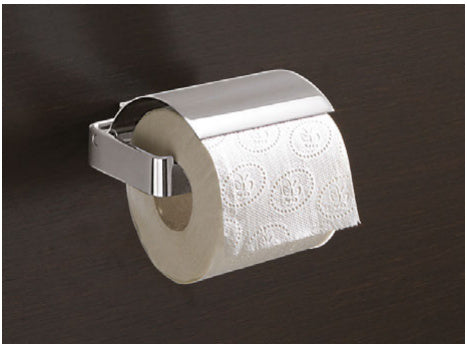 Origins Living Lounge Toilet Roll Holder with Flap in Chrome
