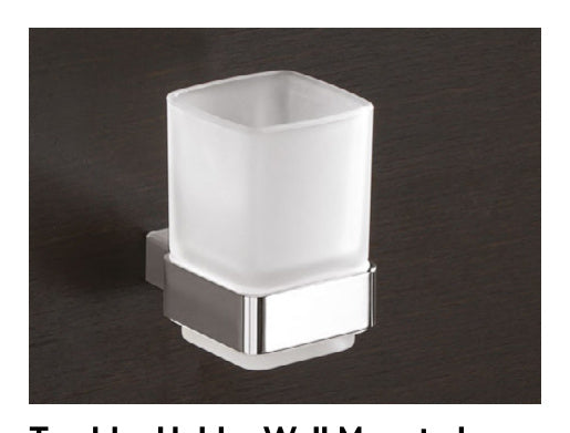Origins Living Lounge Tumbler Holder Wall Mounted in Chrome