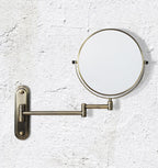 Origins Living Mason Reversible Magnifying Wall Mirror in a bathroom setting