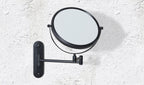 Origins Living Mason Reversible Magnifying Wall Mirror in a bathroom setting
