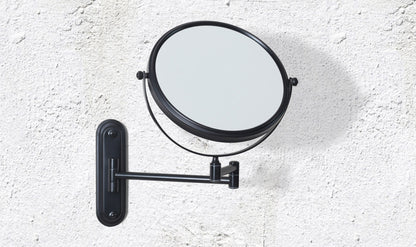 Origins Living Mason Reversible Magnifying Wall Mirror in a bathroom setting