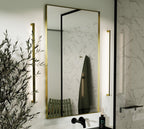 Origins Living Newington Rectangular Mirror in a bathroom setting