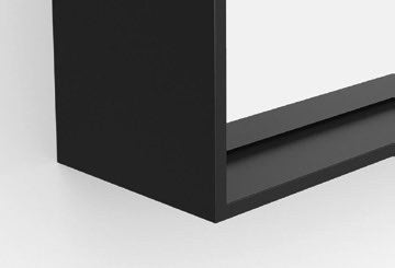 Origins Living Newington Rectangular Mirror in Matt Black