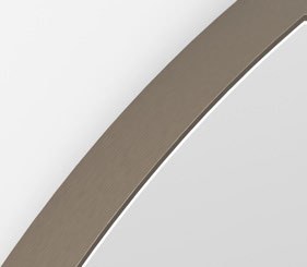 Origins Living Oslo Round Mirror in Brushed Bronze
