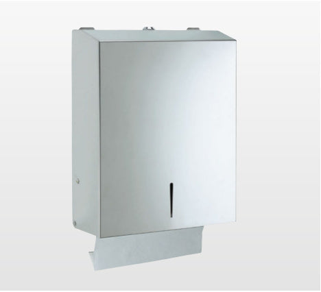 Origins Living Paper Dispenser with Safety Lock in Polished Stainless Steel
