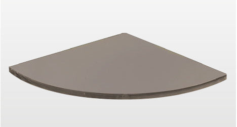 Origins Living Pier Corner Glass Shelf in Bronze