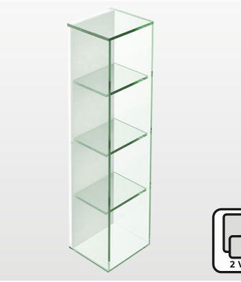 Origins Living Pier Glass 4 Box Shelf Rectangular in Clear