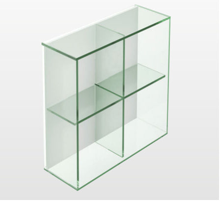 Origins Living Pier Glass 4 Box Shelf Square in Clear