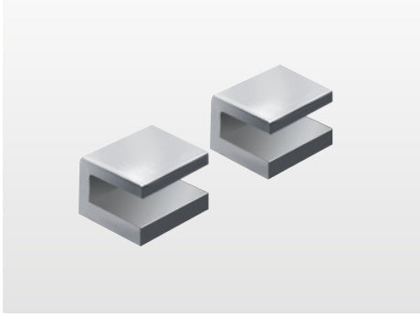 Origins Living Pier Shelf Brackets x2 in Chrome