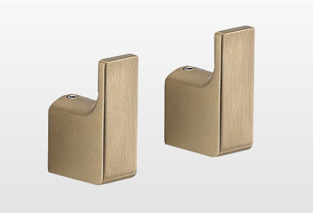 Origins Living Pirenei Hooks x2 in Brushed Nickel