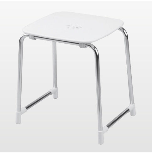 Origins Living Prima Classe Stool in Matt White / Chrome