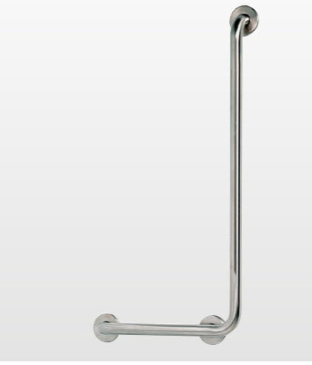 Origins Living Safety Wall Bar 90 Left in Brushed Stainless Steel
