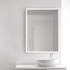 Origins Living Solid LED Mirror in a bathroom setting