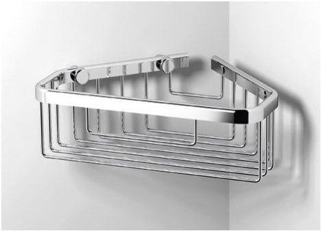 Origins Living Sonia Large Corner Shower Basket in Chrome