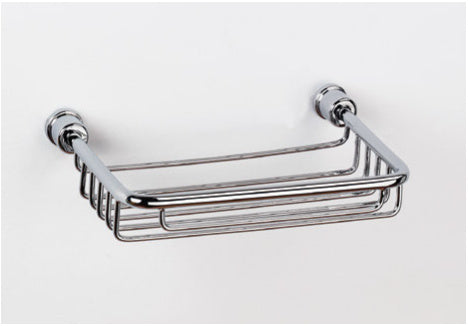 Origins Living Sonia Square Wire Soap Basket in Chrome