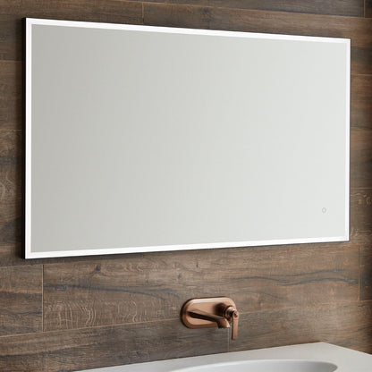 Origins Living Tate Light LED Mirror in a bathroom setting