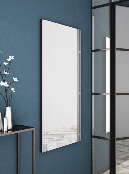 Origins Living Tate Rectangular Mirror in a bathroom setting