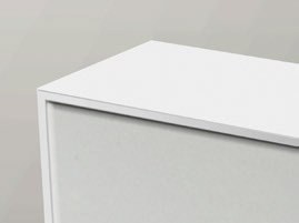 Origins Living Tate Rectangular Mirror in Matt White