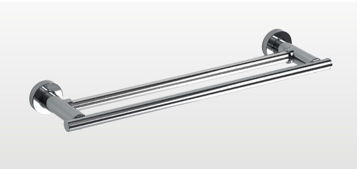 Origins Living Tecno Project Double Towel Rail in Chrome
