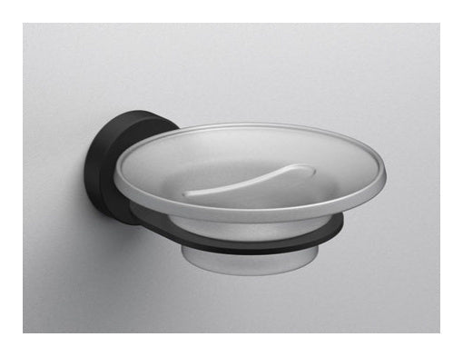 Origins Living Tecno Project Soap Dish in Matt Black