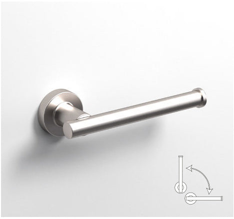 Origins Living Tecno Project Spare/Open Toilet Roll Holder in Brushed Nickel