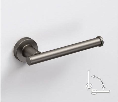 Origins Living Tecno Project Spare/Open Toilet Roll Holder in Gunmetal