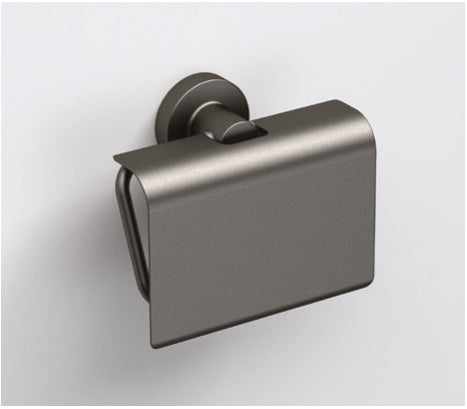 Origins Living Tecno Project Toilet Roll Holder with Flap in Gunmetal