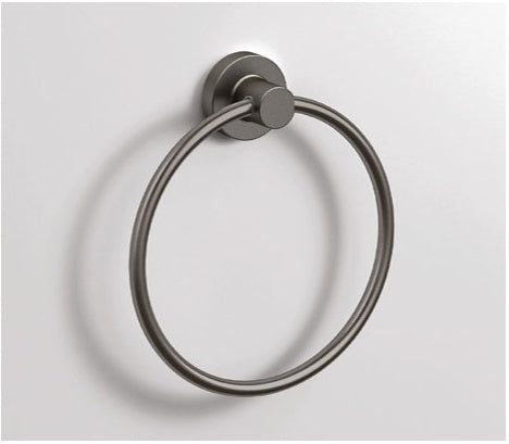Origins Living Tecno Project Towel Ring in Gunmetal