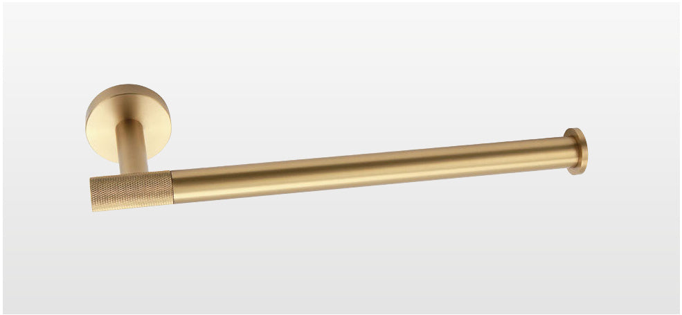 Origins Living Turner Open Towel Bar in Brushed Brass