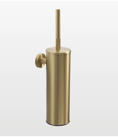 Origins Living Turner Toilet Brush Wall Mounted in Brushed Brass