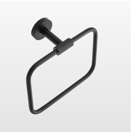 Origins Living Turner Towel Ring in Matt Black