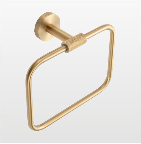 Origins Living Turner Towel Ring in Brushed Brass