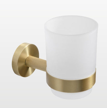 Origins Living Turner Tumbler Holder in Brushed Brass