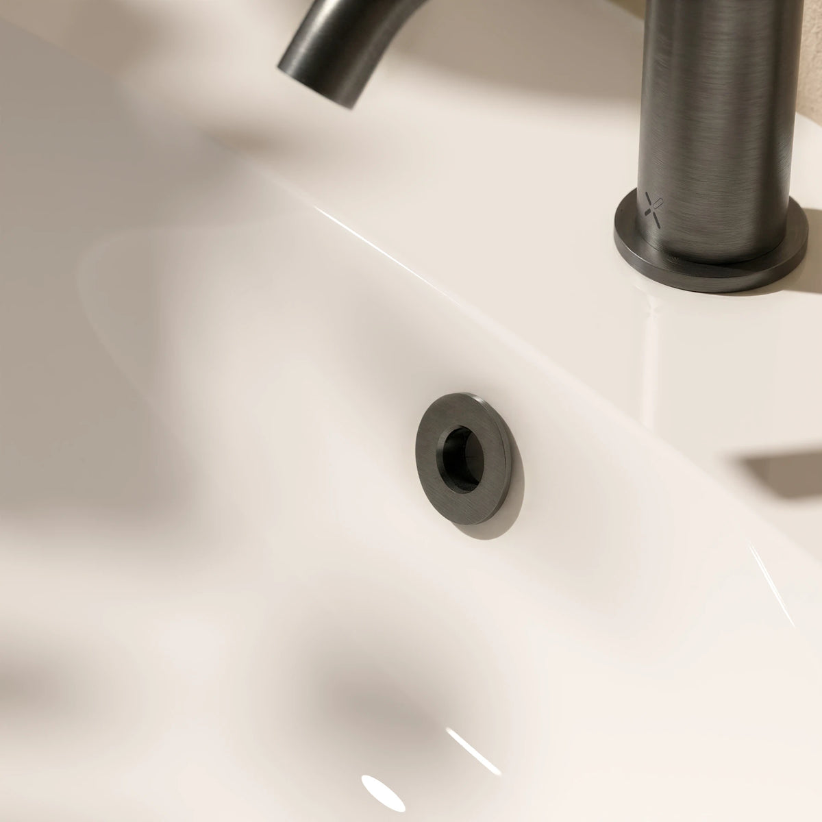 Crosswater Ceramic Basin Overflow Cover in Slate