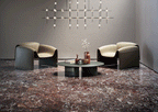 Fioranese Marmorea Intensa Rosso Levanto 74x74 floor lifestyle