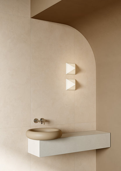 Fioranese Fusion Plaster Powder 75x149.7 bathroom lifestyle