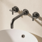 Crosswater MPRO Crosshead 3 Hole Wall Basin Tap