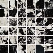 Fioranese Prestige Black Antique Effect mosaico 5x5 swatch