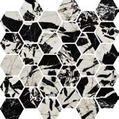 Fioranese Prestige Black Antique Effect mosaico exa swatch