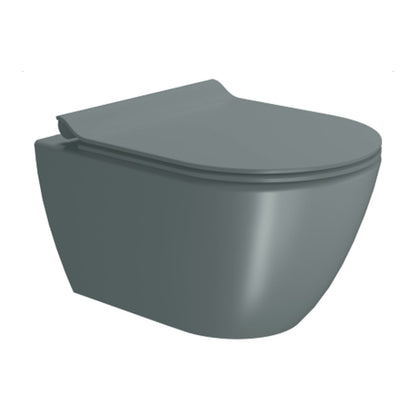 GSI Pura 50 rimless wall hung WC in matt agave