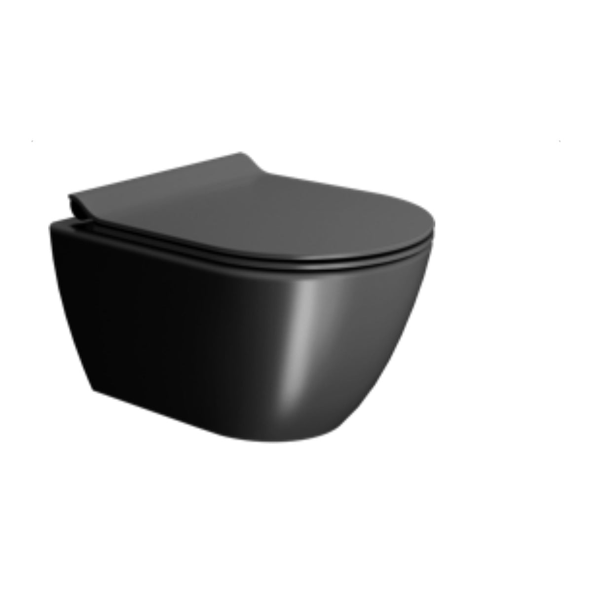 GSI Pura 50 rimless wall hung WC in matt ardesia