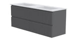 GSI Pura Ribbed 162 four drawer unit with double basin